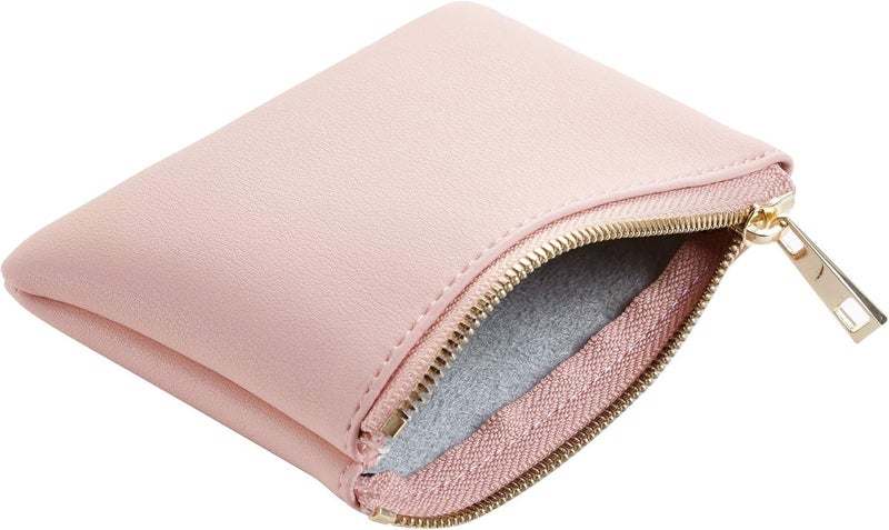 Chelmon Vegan Leather Coin Purse Pouch Change Purse With Zipper For Men Women - Image 3